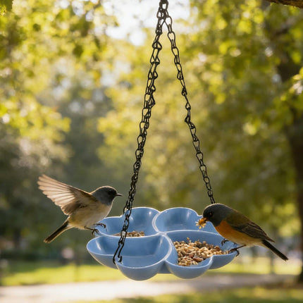 Easy Fill Hanging Wild Bird Feeder All Weather Outdoor Garden Waterer Decor Set