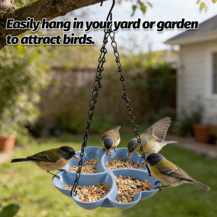 Easy Fill Hanging Wild Bird Feeder All Weather Outdoor Garden Waterer Decor Set