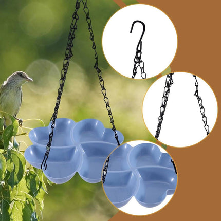 Easy Fill Hanging Wild Bird Feeder All Weather Outdoor Garden Waterer Decor Set