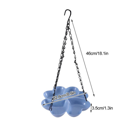 Easy Fill Hanging Wild Bird Feeder All Weather Outdoor Garden Waterer Decor Set