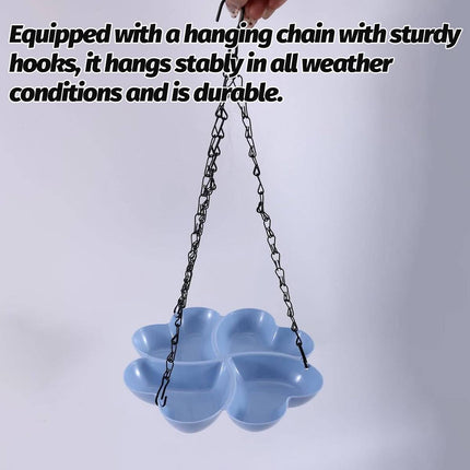 Easy Fill Hanging Wild Bird Feeder All Weather Outdoor Garden Waterer Decor Set