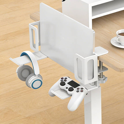Punch Free Laptop Side Mount Holder Under Desk Aluminium for Tablet Headphone