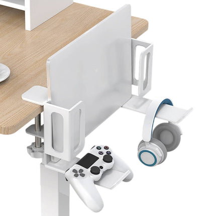 Punch Free Laptop Side Mount Holder Under Desk Aluminium for Tablet Headphone