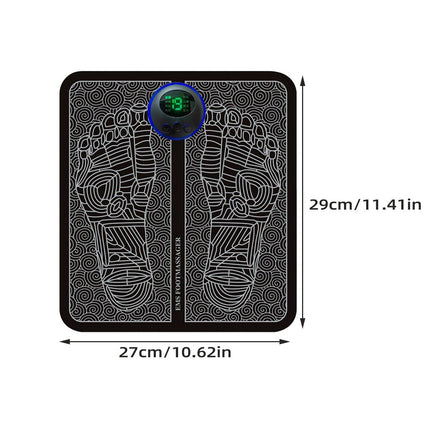 Electric Foot Massager Pad USB Rechargeable Home Foot Massage Device Pain Relief