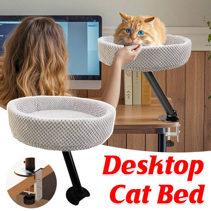 Suspended Cat Bed Desktop Hammock Cat Bed For Office Desk Window Mount Sleeping
