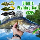 3pcs Spinning Twin Legged Soft Bait Bionic Lure for Fishing Catching Fish