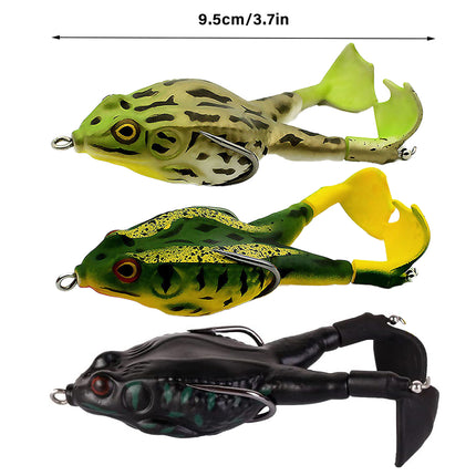 3pcs Spinning Twin Legged Soft Bait Bionic Lure for Fishing Catching Fish