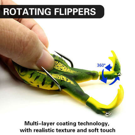 3pcs Spinning Twin Legged Soft Bait Bionic Lure for Fishing Catching Fish