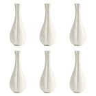 Matte Ceramic Bud Vases 6 Pack White or Black