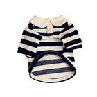 Short Sleeve Summer Striped Pet Tee Round Neck Comfortable Shirt for Dogs Cats