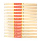 12 Pairs Wooden Drum Sticks Solid Wood Jazz Drum Mallets Professional Durable
