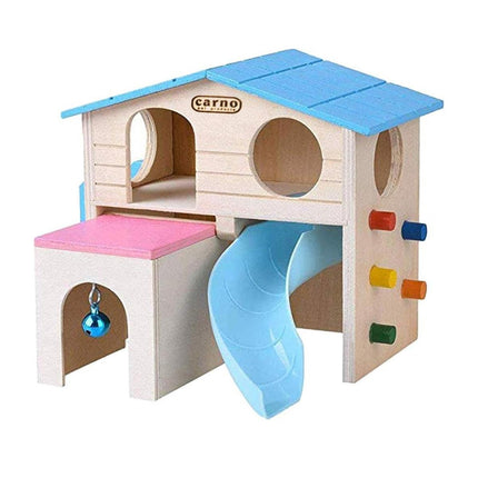 Wooden Luxury Hamster Villa Escape House Fun Nest Pet Home for Small Animals