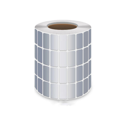 Silver Sticker Labels Thermal Transfer Waterproof Self Adhesive Gift Decoration 3 Rows