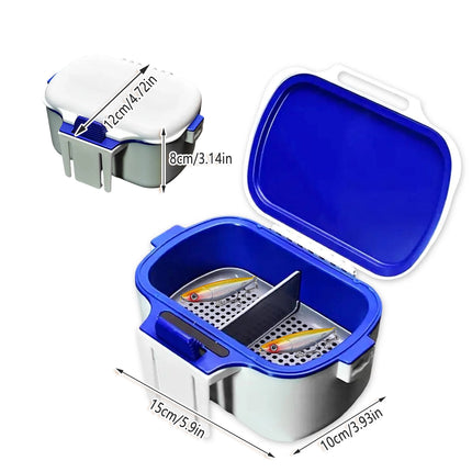 Fishing Bait Box Insulated Worm Container Live Bait Holder Portable Waist Can