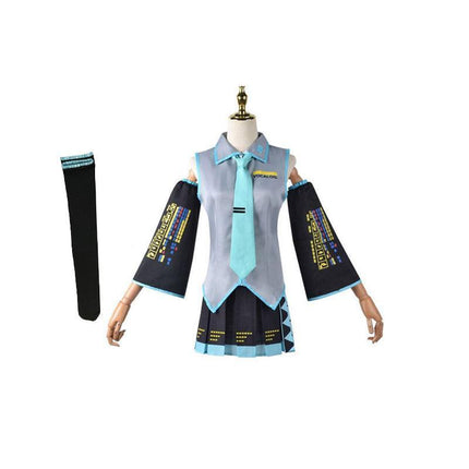 Anime Hatsune Miku Vocaloid Hatsune Cosplay Costume Uniform Dress Party Outfits AU