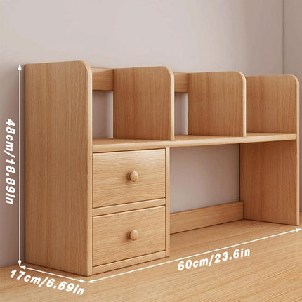 Bookcase Desktop Shelf Storage Organizer Rack Bookshelf for Desk and Table Use
