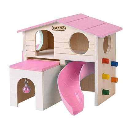Wooden Luxury Hamster Villa Escape House Fun Nest Pet Home for Small Animals
