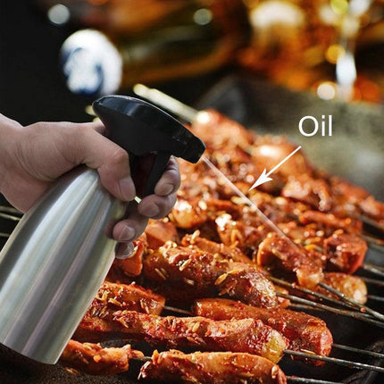 500Ml Bbq Dispenser Stainless Steel Sprayer Kitchen Olive Cooking Spray Bottle - Aimall
