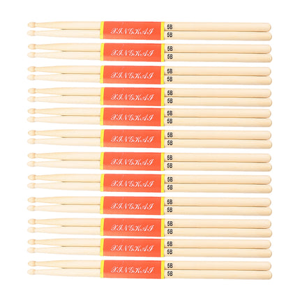 12 Pairs Wooden Drum Sticks Solid Wood Jazz Drum Mallets Professional Durable