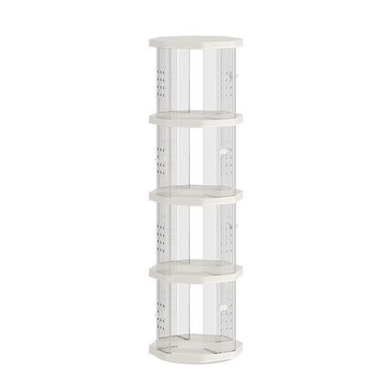 Floor-Standing Rotating Bookshelf Book Toy Storage Corner Display Space Saving