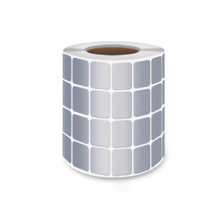Silver Sticker Labels Thermal Transfer Waterproof Self Adhesive Gift Decoration 1 Row