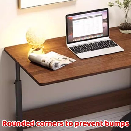 Bedside Table Mobile Adjustable Height For Bedroom Sofa Sturdy Space Saving