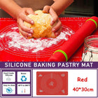 Reusable Non-Stick Silicone Rolling Dough Mat Cake Pastry Baking Fondant Sheet - Aimall