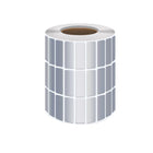Silver Sticker Labels Thermal Transfer Waterproof Self Adhesive Gift Decoration 3 Rows