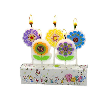 Birthday Cake Candle Party Decorations Cute Characters Kids Featured Cards New - Aimall