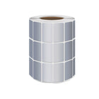 Silver Sticker Labels Thermal Transfer Waterproof Self Adhesive Gift Decoration 3 Rows