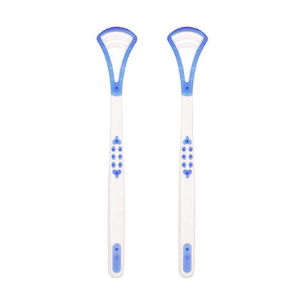 1/2X Double Head Tongue Cleaner FDA Approved Dental Scraper - Aimall