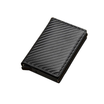 New Leather Credit Card Holder Men's Money Cash Wallet Clip RFID Blocking Purse - Aimall