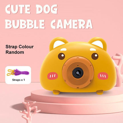 Acousto Optic Bubble Machine Camera Animal-Shaped With Light Music Toy Gift