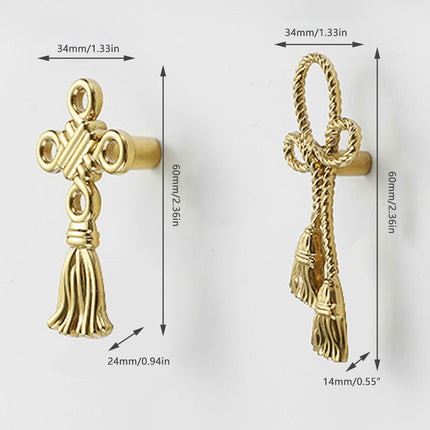 Chinese Decorative Handle Creative Flower Knot Wardrobe Drawer Cabinet Door Pull