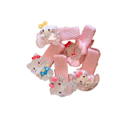 5Pcs Cute Cartoon Animal Hairpin Set for Girls - Mini Hair Clips Party Gift