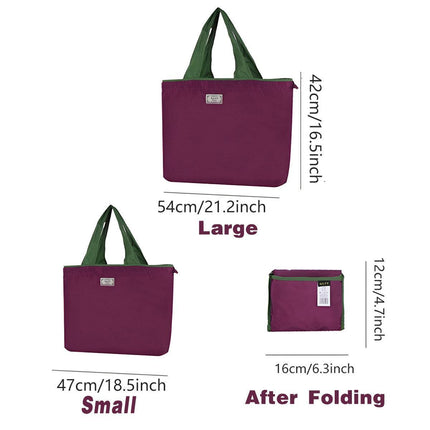 Ultra-Light Foldable Large Capacity Portable Shopping Bag with Drawstring Mouth