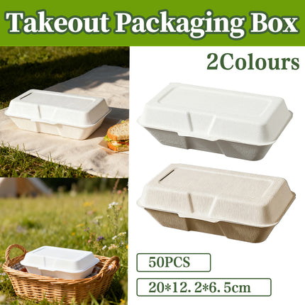 50PCS Hot Dog Fast Food Takeaway Packaging Boxes Greaseproof for Home Delivery