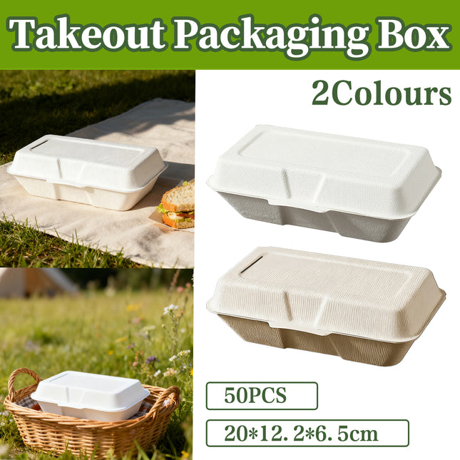 50PCS Hot Dog Fast Food Takeaway Packaging Boxes Greaseproof for Home Delivery