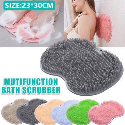 Foot Back Body Scrubber Massager Pad Shower Bath Exfoliating Brush Cleaning Mat