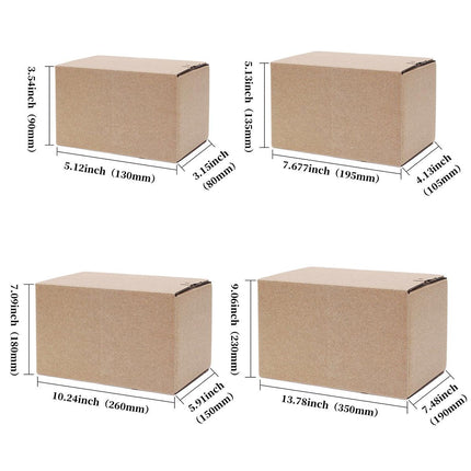 20pcs Torn Carton Packaging Box Zipper Express Logistics Transporting Storage Box