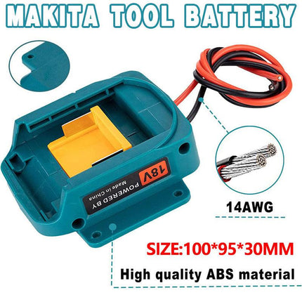 Battery Power Mount Connector Adapter For makita 18V Dock Holder with Cables