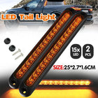 2x 15 LED Tail Light Trailer Truck Caravan UTE Reverse Bar Light Ultra-Slim Lamp - Aimall