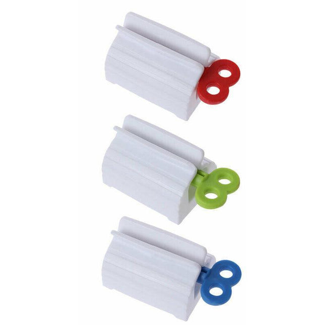 3x Toothpaste Squeezer Bathroom Tube Easy Stand Dispenser Rolling Holder Seat AU - Aimall