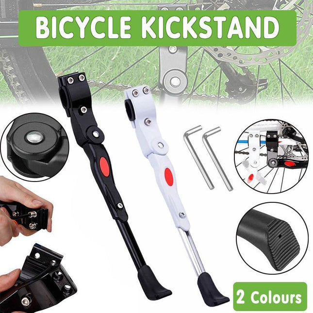 1X Adjustable Rear Bike Kick Stand Prop Side Bicycle Mountain Bike Stand NEW AU - Aimall