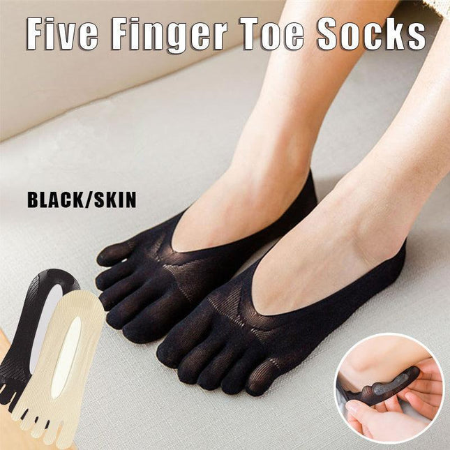 1/3/6Pairs Cut Crew Ankle Five Finger Toe Socks Invisible Women No Show AU Stock - Aimall
