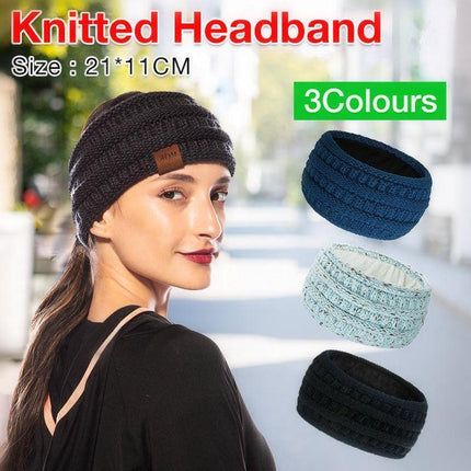 Knitted Knot Headband Head Wrap Ear Hair Band Winter Crochet Turban Women nbm AU - Aimall