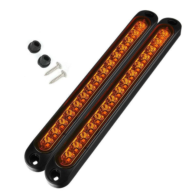 2x 15 LED Tail Light Trailer Truck Caravan UTE Reverse Bar Light Ultra-Slim Lamp - Aimall