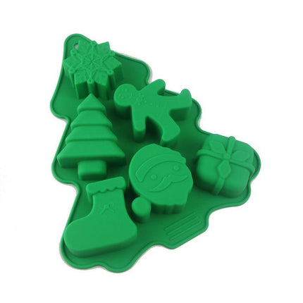 Christmas Tree Cake Mold Silicone Fondant Decor Candy Chocolate Baking Tools BS - Aimall
