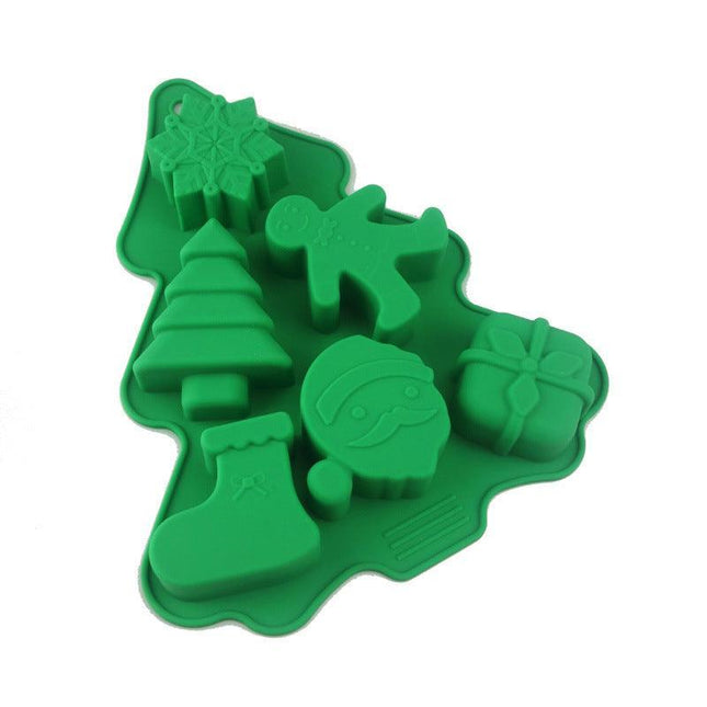 Christmas Tree Cake Mold Silicone Fondant Decor Candy Chocolate Baking Tools BS - Aimall