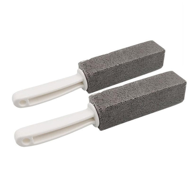 2x Toilet Bowl Brush Cleaning Pumice Stone Stains Bathtub Wand Tile Cleaner Tool - Aimall
